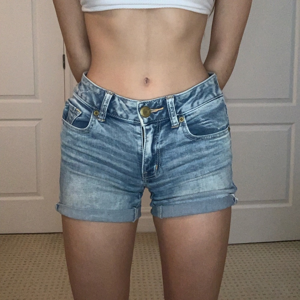 Blue Denim Shorts